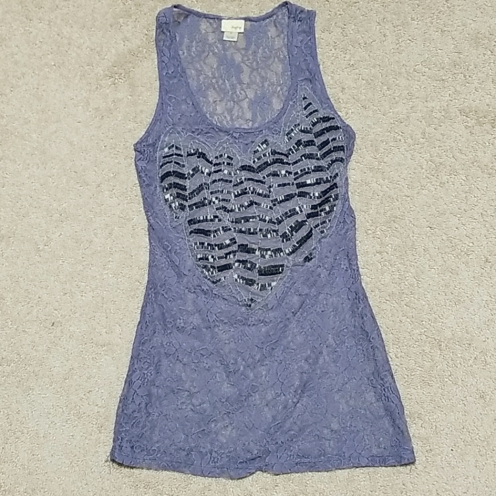 Daytrip Beaded Tank Top M